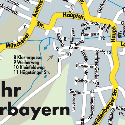 Stadtplan Rohr i.NB