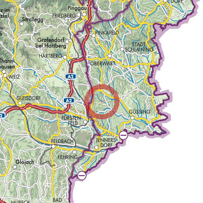 Landkarte Rohr im Burgenland