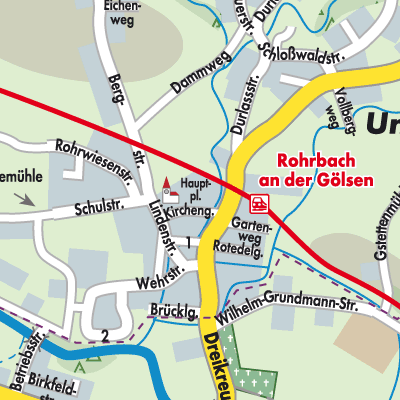 Stadtplan Rohrbach an der Gölsen
