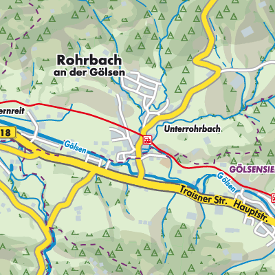 Übersichtsplan Rohrbach an der Gölsen