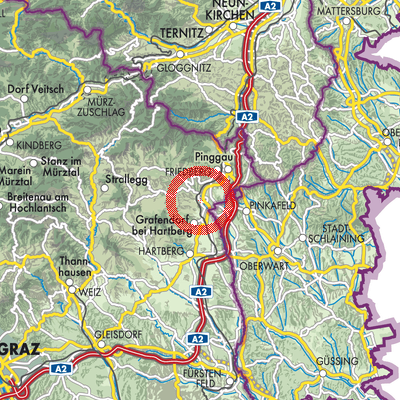 Landkarte Rohrbach an der Lafnitz