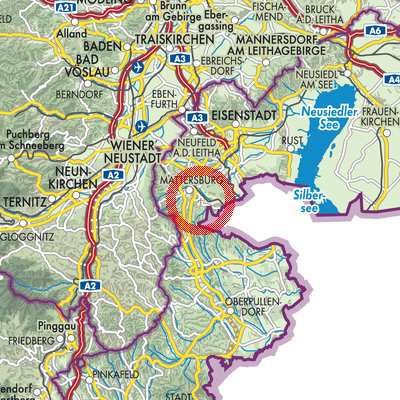 Landkarte Rohrbach bei Mattersburg