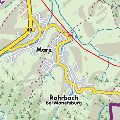 Übersichtsplan Rohrbach bei Mattersburg