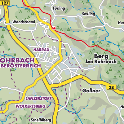 Übersichtsplan Rohrbach-Berg