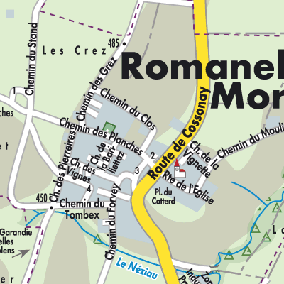 Stadtplan Romanel-sur-Morges