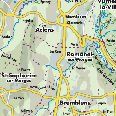 Übersichtsplan Romanel-sur-Morges