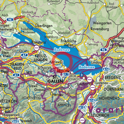 Landkarte Romanshorn