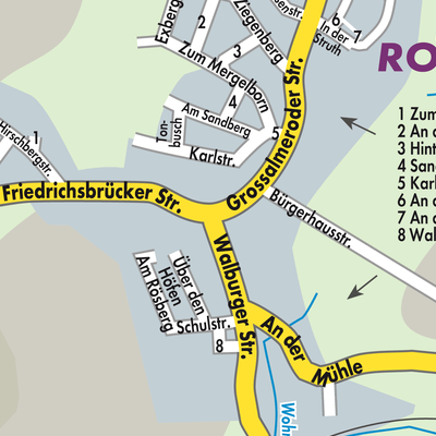 Stadtplan Rommerode