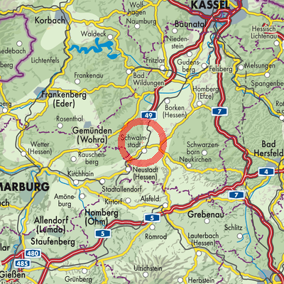 Landkarte Rommershausen