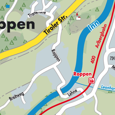 Stadtplan Roppen