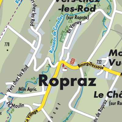 Stadtplan Ropraz