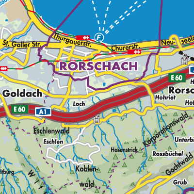 Übersichtsplan Rorschacherberg
