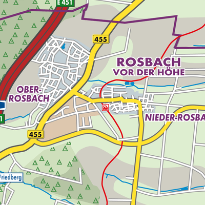 Übersichtsplan Rosbach v. d. Höhe