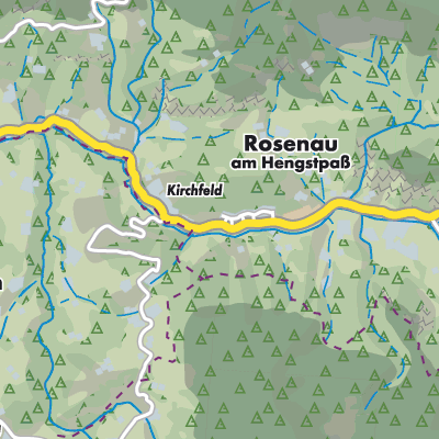 Übersichtsplan Rosenau am Hengstpaß