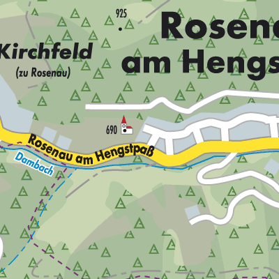 Stadtplan Rosenau am Hengstpaß