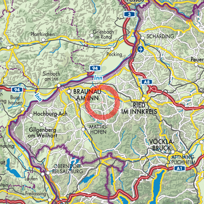 Landkarte Roßbach