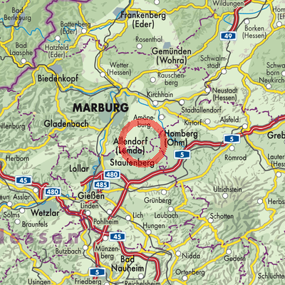 Landkarte Roßberg