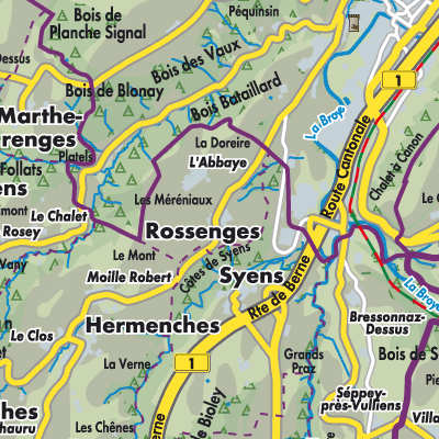 Rossenges Stadtpläne und Landkarten