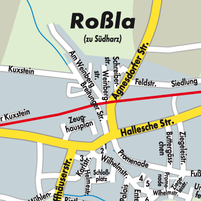 Stadtplan Roßla