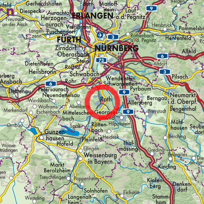 Where Is Roth Roth - Stadtpläne und Landkarten