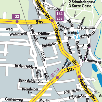 Stadtplan Rothenburg/Oberlausitz