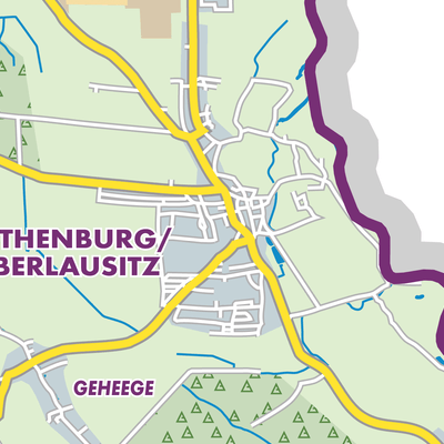 Übersichtsplan Rothenburg/Oberlausitz