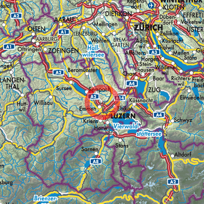 Landkarte Rothenburg
