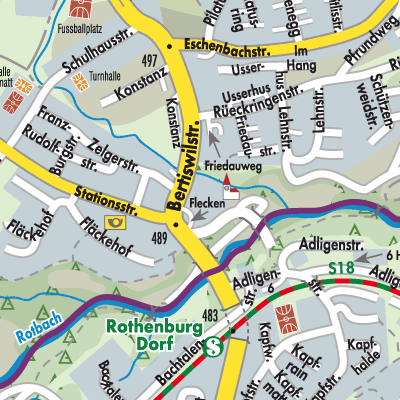 Stadtplan Rothenburg