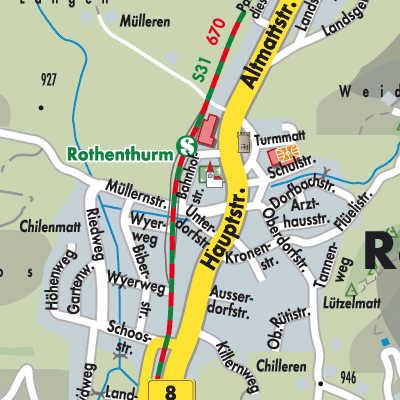 Stadtplan Rothenthurm