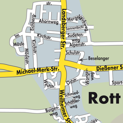 Stadtplan Rott