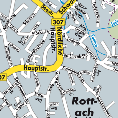 Stadtplan Rottach-Egern