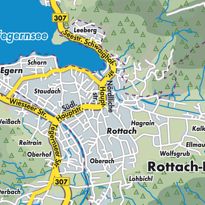 Übersichtsplan Rottach-Egern