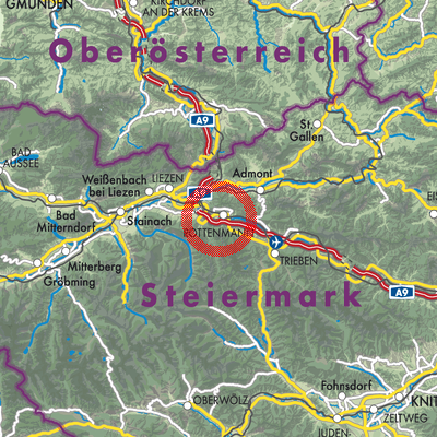 Landkarte Rottenmann