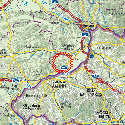 Landkarte Rotthalmünster (VGem)