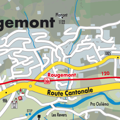 Stadtplan Rougemont