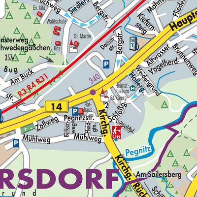 Stadtplan Rückersdorf