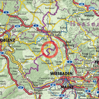 Landkarte Rückershausen