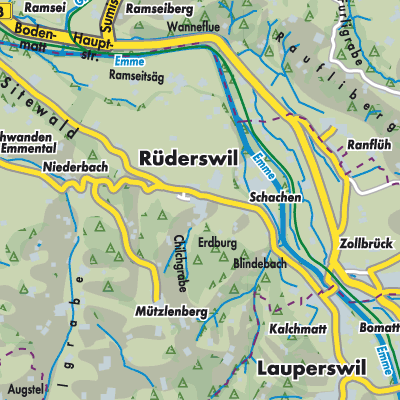 Übersichtsplan Rüderswil