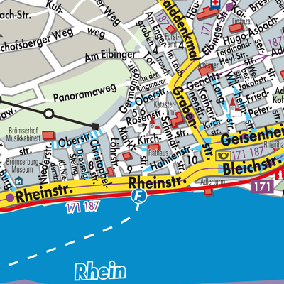 Stadtplan Rüdesheim am Rhein