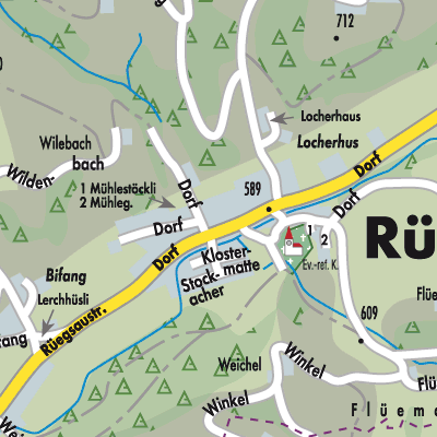 Stadtplan Rüegsau