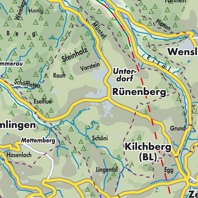 Übersichtsplan Rünenberg