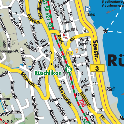 Stadtplan Rüschlikon