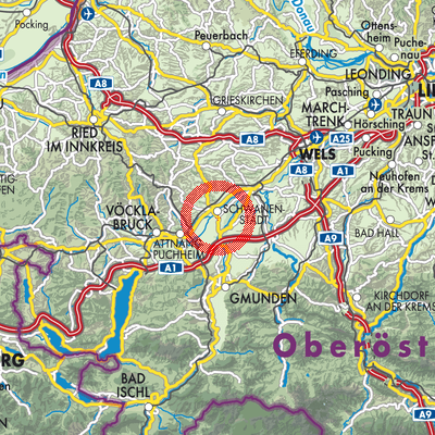 Landkarte Rüstorf