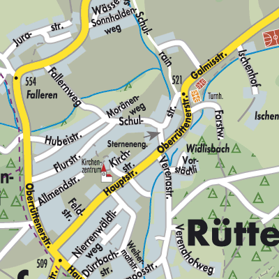 Stadtplan Rüttenen