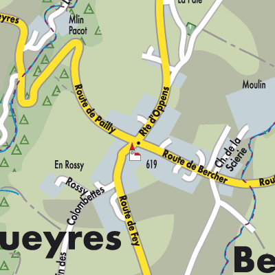 Stadtplan Rueyres