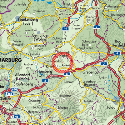 Landkarte Ruhlkirchen