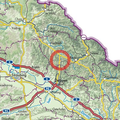 Landkarte Ruhmannsfelden (VGem)
