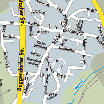 Stadtplan Ruhmannsfelden (VGem)