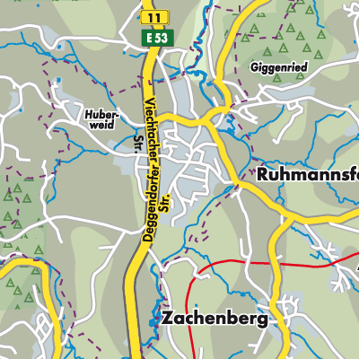 Übersichtsplan Ruhmannsfelden (VGem)