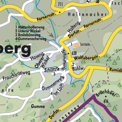 Stadtplan Rumisberg